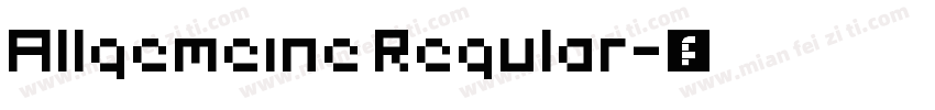 Allgemeine Regular字体转换
